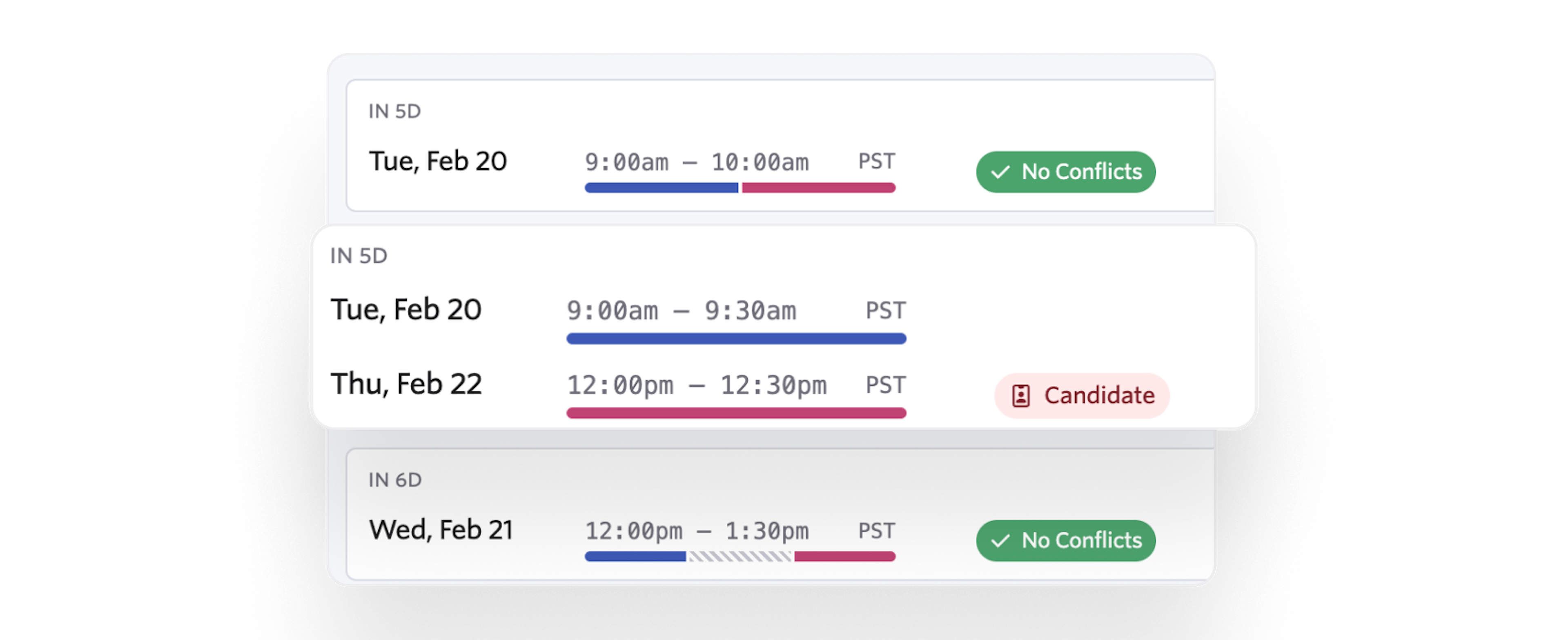 Automatically schedule interviews with candidates