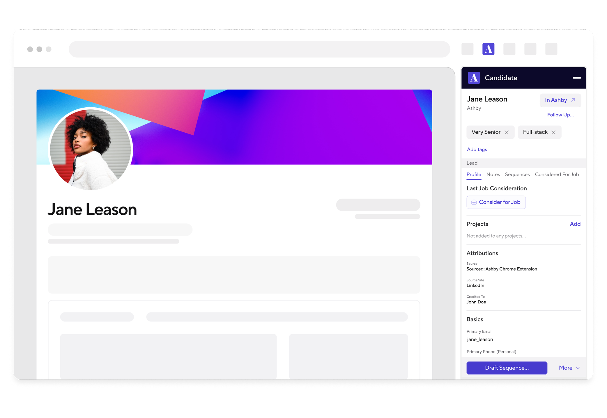 Ashby Sourcing and CRMS Tools