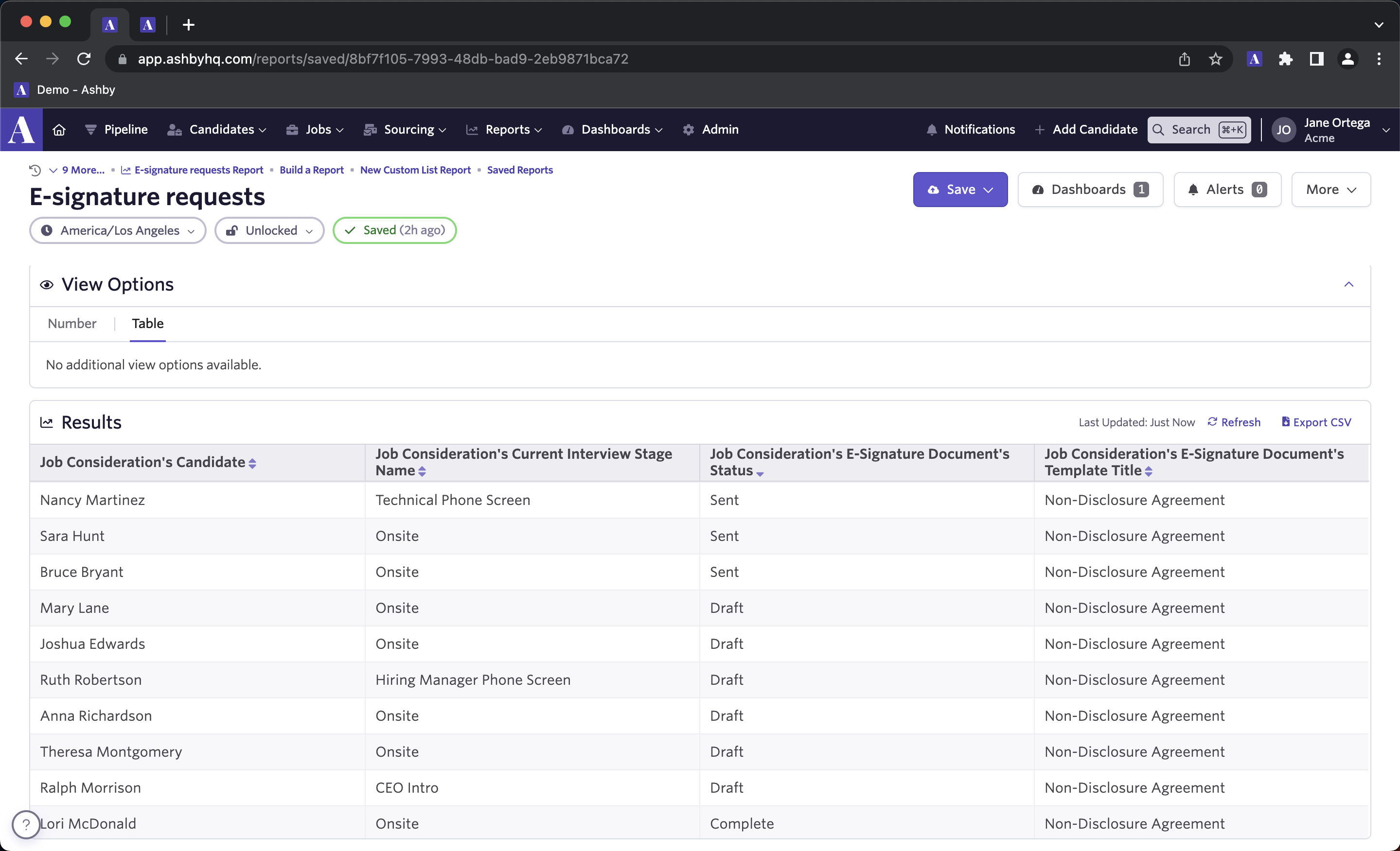 reporting signatures